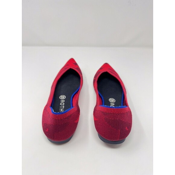 Rothys The Point Womens Ballet Flats Red Camouflage Slip On Loafer Comfort US 10 - Picture 4 of 9